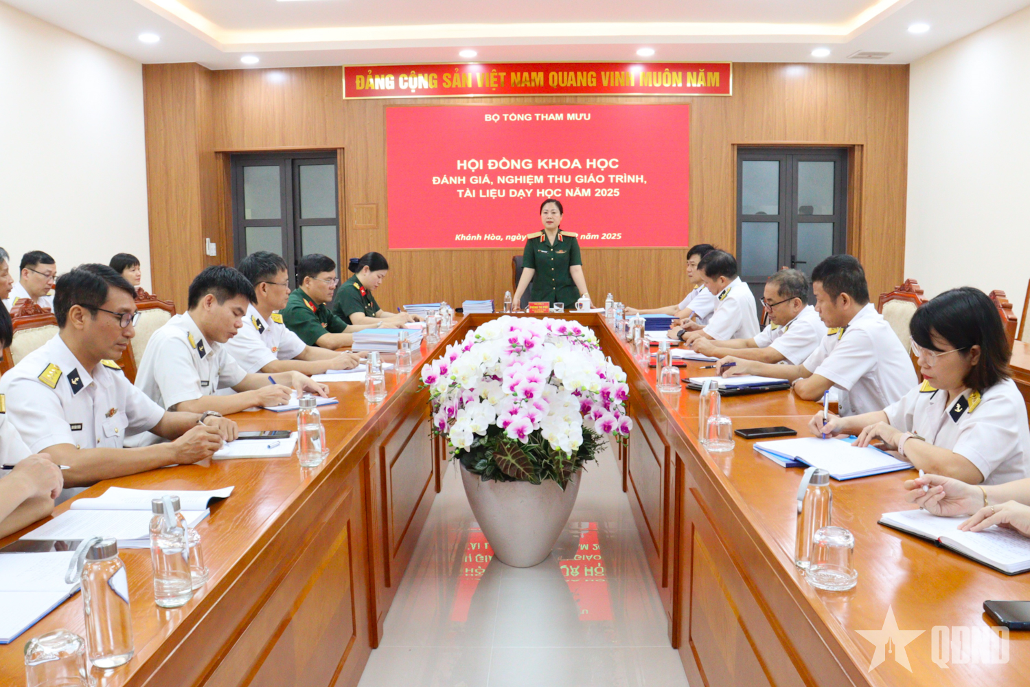 Bộ Tổng Tham mưu nghiệm thu kết quả biên soạn giáo trình, tài liệu